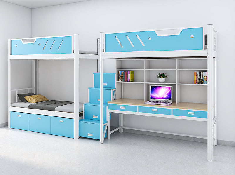 Three-person dormitory bed
