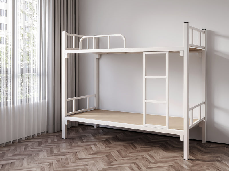 Single-module bunk bed with inner access ladder